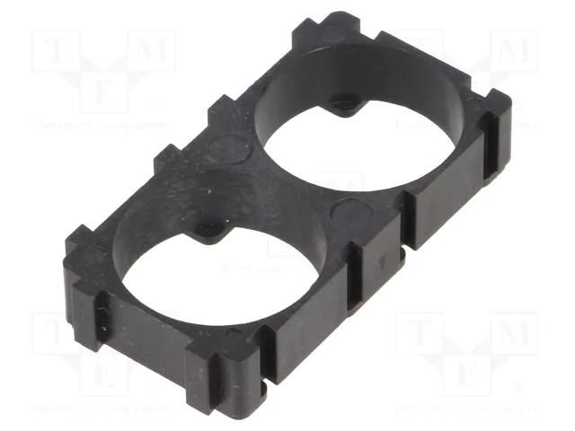 Clip; 18650; polypropylene; 42x22x8mm BTO BAT.H-18650X2