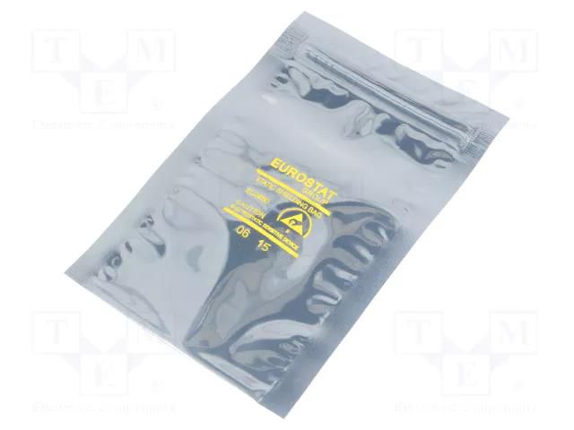 Protection bag; ESD; L: 127mm; W: 76mm; Thk: 76um; Closing: self-seal EUROSTAT GROUP ERS-208720305