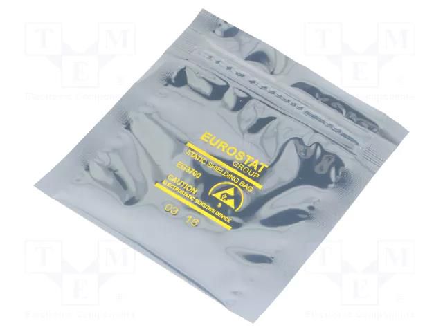 Protection bag; ESD; L: 76mm; W: 76mm; Thk: 76um; Closing: self-seal EUROSTAT GROUP ERS-208720303