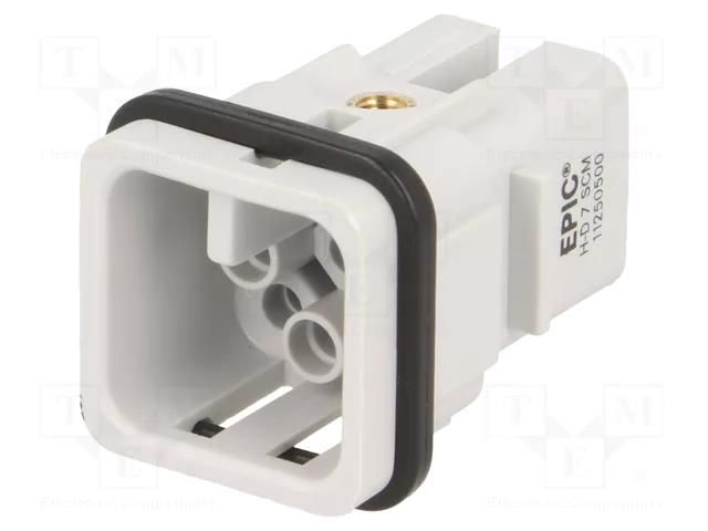 Connector: HDC; contact insert; male; EPIC H-D; PIN: 8; 10A; 60V LAPP 11250500