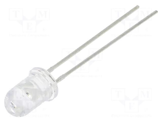 LED; orange; 5mm; 2180÷4200mcd; 60°; Front: convex; 1.8÷2.6VDC OPTOSUPPLY OS5OPM5B61A-NO