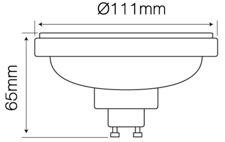 LED lamp GU10 230V 12W 1080lm neutral white 4000K, LED line 470331 5907777470331