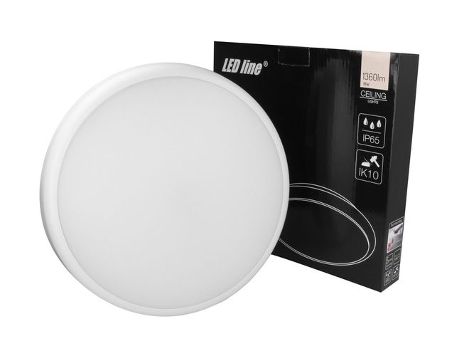 Ceiling luminaire, hermetic, vandalproof IK10, hermetic IP65, 220-240V 16W LUNAR 470577 5907777470577