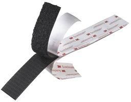 SCOTCHMATE RECLOSABLE FASTENER, BLACK, 1"W SJ-3527N BLACK 1 IN X 50 YD