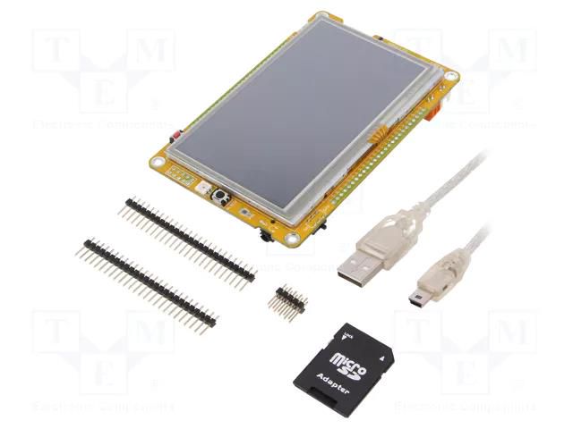 Display: TFT; 4.3"; 480x272; Interface: IrDA,USB; Controller: FT810 MIKROE MIKROE-2385