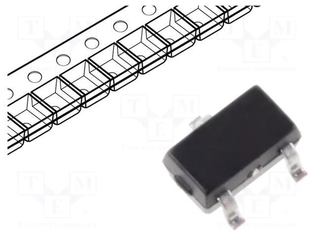 Transistor: NPN; bipolar; 65V; 0.1A; 200mW; SC70,SOT323 NEXPERIA BC846BW.115