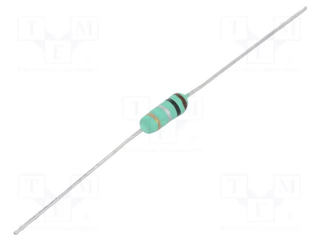 Resistor: wire-wound; THT; 510mΩ; 1W; ±5%; Ø0.54x28mm; Ø3x9mm; axial ROYALOHM KNP01U-0R51