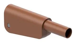 BANANA TEST CONN, PLUG, 19A, BROWN/CABLE 66.2019-27