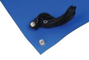 ESD BENCH MAT, BLUE, RUBBER, 914.4MM 082-0206MP