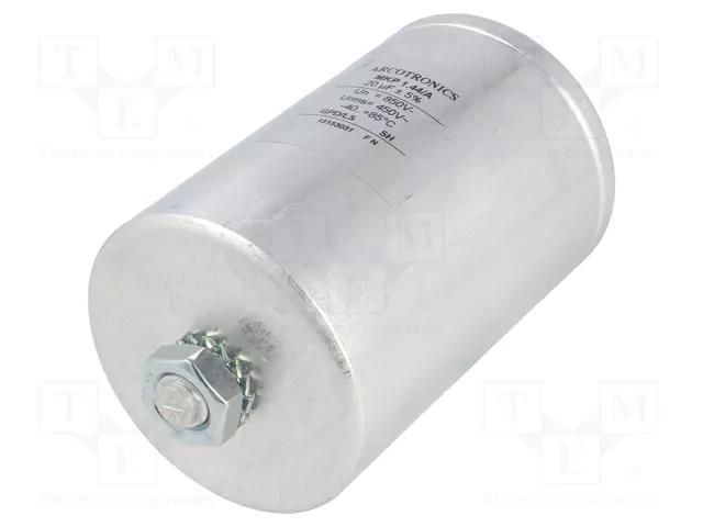 Capacitor: polypropylene; 20uF; Leads: M10 screws; M12 screw; C44A KEMET C44AMGP5200ZA0J