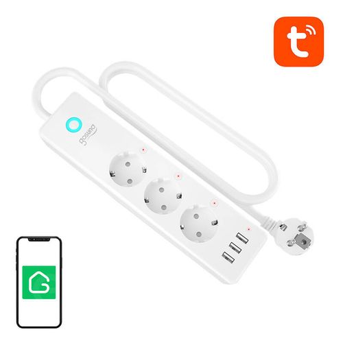 Gosund P1 PLUS smart WiFi power strip (3x AC schuko, 3x USB-A) Tuya, Gosund P1 PLUS