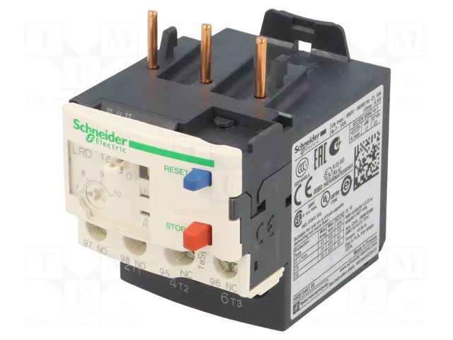 Thermal relay; Leads: screw terminals; 7÷10A; TeSys D SCHNEIDER ELECTRIC LRD14