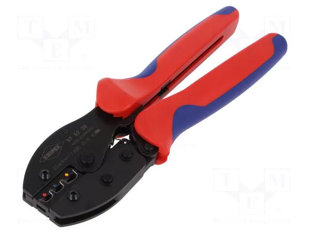 Tool: for crimping; insulated connectors,insulated terminals KNIPEX KNP.975236