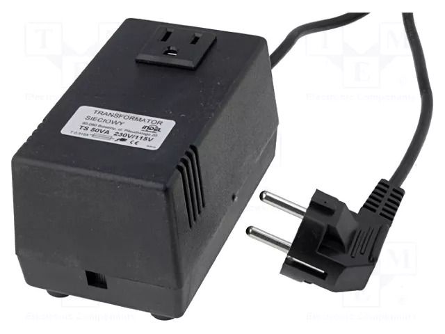 Autotransformer; 230VAC; Power: 50VA; Usec.1: 115V INDEL TS50/230/115-U