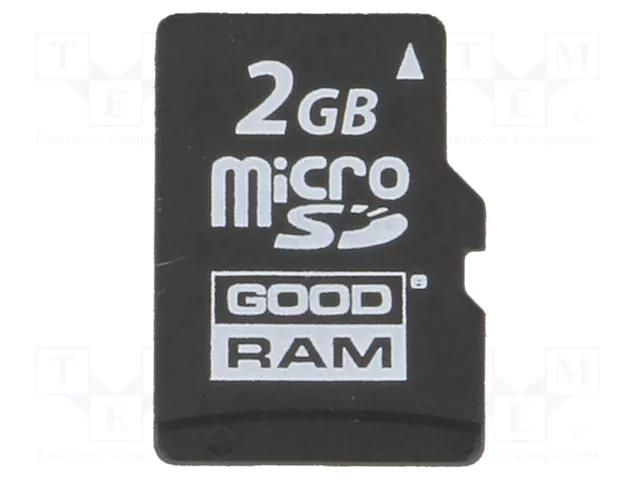 Memory card; industrial; microSD,MLC; 2GB; 0÷70°C GOODRAM INDUSTRIAL SDU2GCMGRB