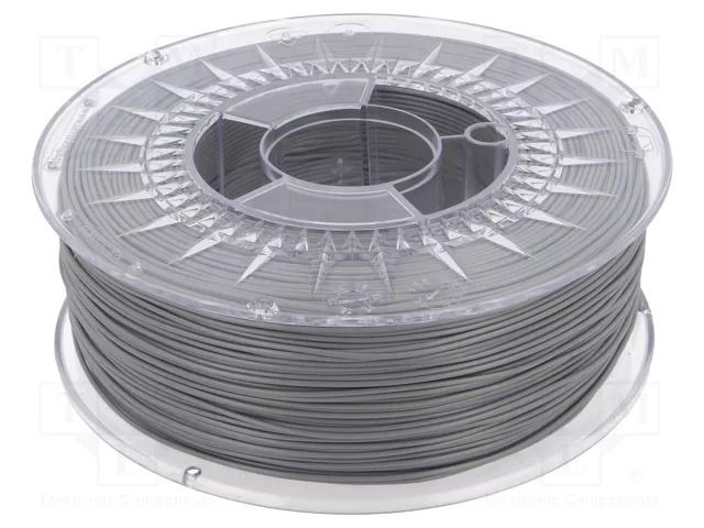 Filament: PLA; Ø: 1.75mm; grey; 200÷235°C; 1kg DEVIL DESIGN DEV-PLA-1.75-GR