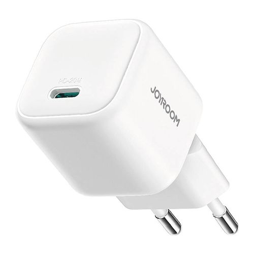 Joyroom JR-TCG08 GaN Mini 20W mains charger (white), Joyroom JR-TCG08