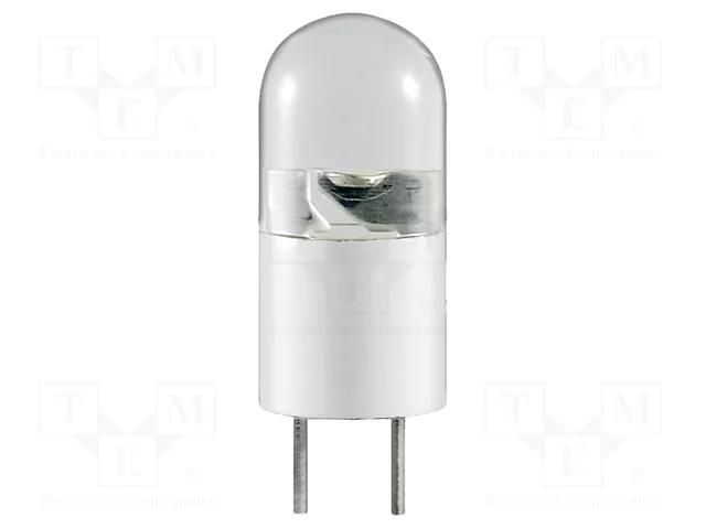 LED lamp; warm white; G4; 12VDC; 12VAC; 10lm; P: 0.3W; 120°; 2700K Goobay GOOBAY-30263