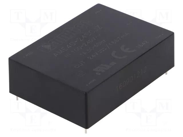 Converter: AC/DC; 40W; Uin: 85÷264VAC,100÷370VDC; Uout: 24VDC; 84% AIMTEC AME40-24SCJZ