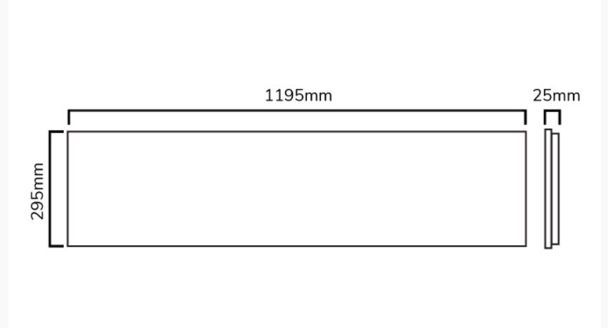 LED panel 40W, 3600lm, 4000K neutral white, 30x120cm, BACKLIT, LEDOM 476920 5907777476920