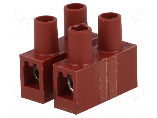 Connector: terminal block; 400V; with wire protector; brown; 4mm2 BM GROUP BM93FS2