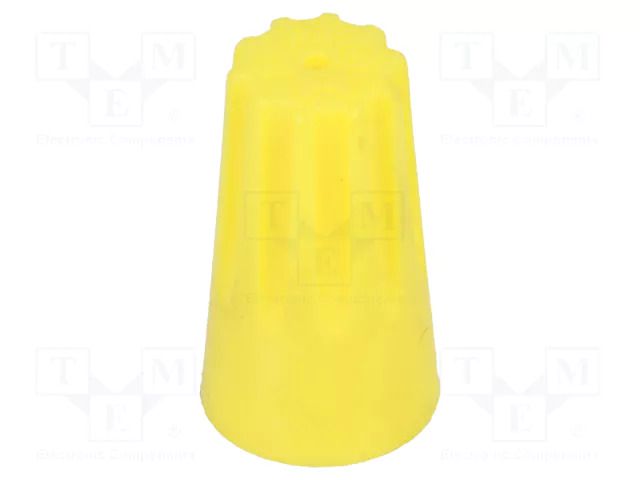 Wire nut connector; yellow; 0.5÷6mm2; 50pcs. NINIGI ST-ASS-WN-Y