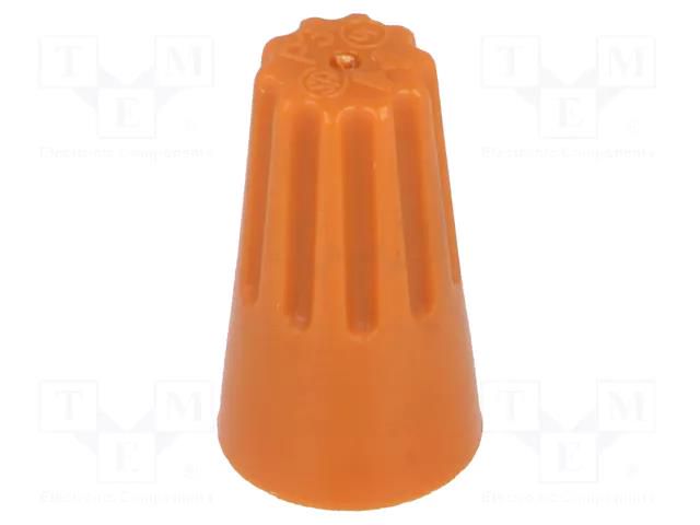 Wire nut connector; orange; 0.5÷2.5mm2; 80pcs. NINIGI ST-ASS-WN-O