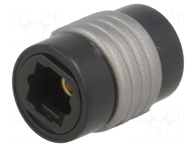 Connector: fiber optic; socket,coupler; optical (Toslink); black LOGILINK LOG-CA1018