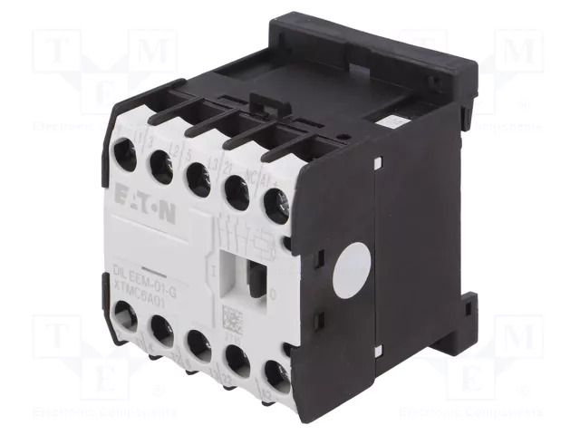 Contactor: 3-pole; NO x3; Auxiliary contacts: NC; 24VDC; 6.6A; 3kW EATON ELECTRIC DILEEM-01-G-24VDC