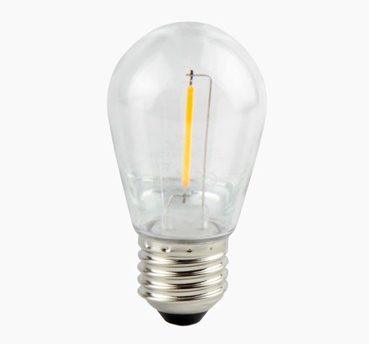 LED bulb E27 230V ST45 1W, FILAMENT, warm white 2700K, 50lm, plastic 478559