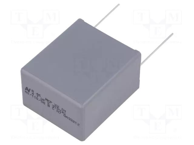 Capacitor: polypropylene; X2; R46 310V; 4.7uF; 630VDC; 310VAC; THT KEMET R463R447050M1K