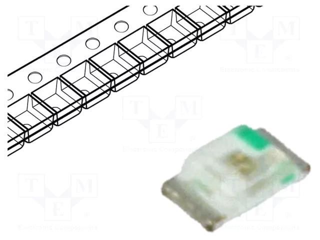 LED; green; SMD; 0603; 100÷200mcd; 2.8÷3.8VDC; 1.6x0.8x0.4mm; 130° LUCKYLIGHT LL-S194PPGC-G5-1B