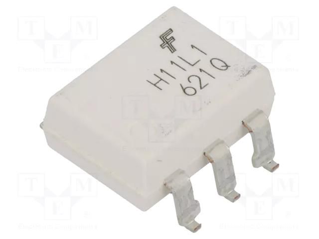 Optocoupler; SMD; Ch: 1; OUT: Schmitt trigger; 0.85kV; Gull wing 6 ONSEMI H11L1SM-ONS