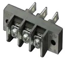 TERMINAL BLOCK, TRIBARRIER, 3 POSITION, 10-22AWG 6-1437657-9