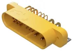 RECT PWR CONN, R/A PLUG, 25POS, THT GFSH435M4B/AA