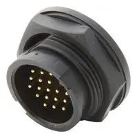 CIRCULAR CONNECTOR, PLUG, 18 POSITION, PANEL DD-18PMMP-LC7001.