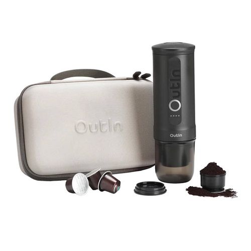 Outin Nano 7500mAh Portable Coffee Maker Set (Gray) + Protective Case, OUTIN A000010