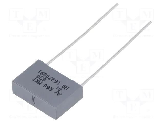 Capacitor: polyester; 10nF; 220VAC; 630VDC; 10mm; ±10%; 13x4x9mm KEMET R60PF21005030K