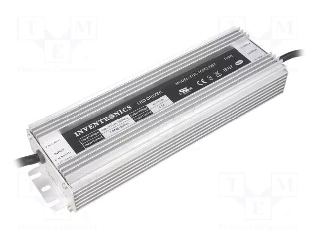 Power supply: switching; LED; 150W; 71V; 2100mA; 90÷305VAC; IP67 INVENTRONICS EUC-150S210ST