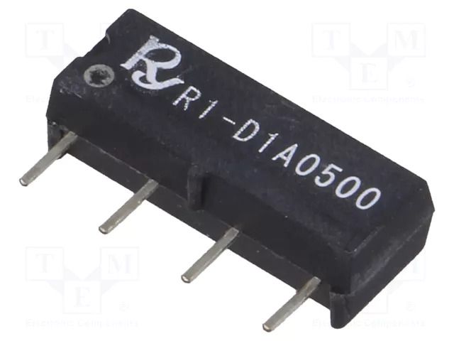 Relay: reed switch; SPST-NO; Ucoil: 5VDC; 1A; max.250VDC; 10VA; 50mW Recoy/RAYEX ELECTRONICS R1-D1A0500