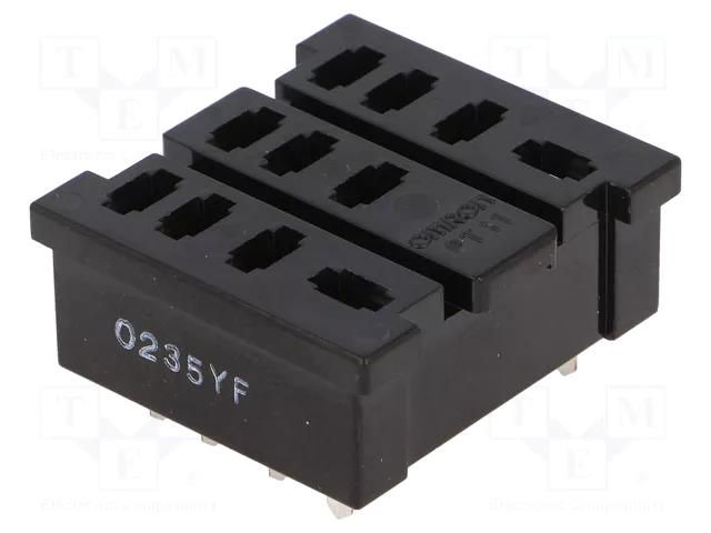 Socket; PIN: 11; soldered,PCB; LY3 OMRON PT11-0