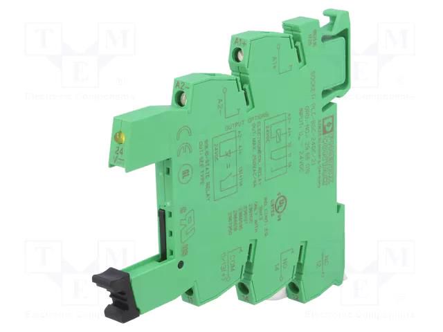 Socket; PIN: 5; for DIN rail mounting; -40÷60°C; 6.2x80x94mm PHOENIX CONTACT PLC-BSC-24DC/21