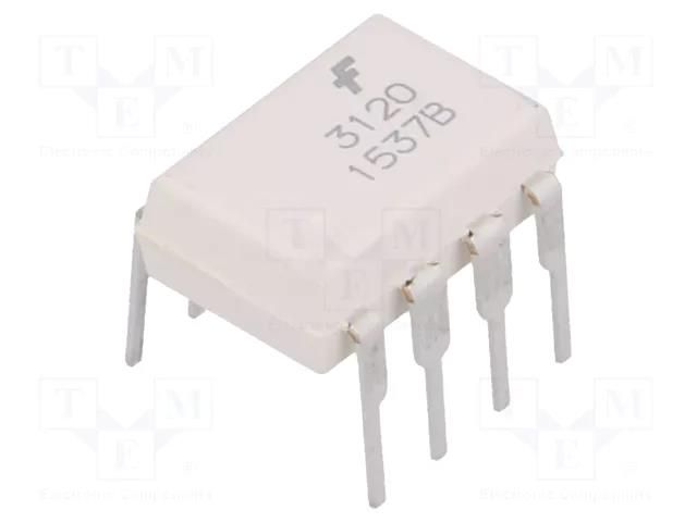 Optocoupler; THT; Ch: 1; OUT: transistor; 5kV; DIP8; 35kV/μs ONSEMI FOD3120