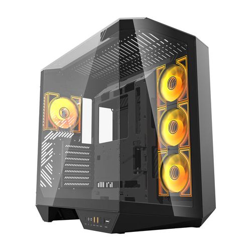 Darkflash DY470 computer case (black) + 4 fans, Darkflash DY470 Black