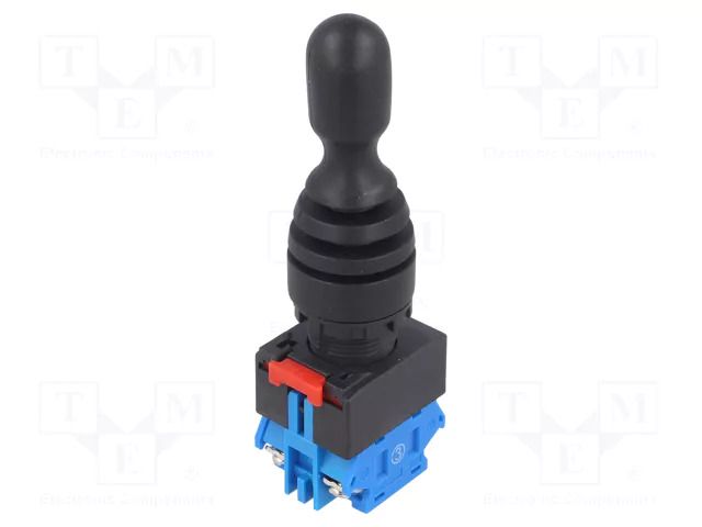 Switch: joystick; 22mm; Stabl.pos: 1; NO x2; black; none; 3A/220VAC ONPOW LAS0-K-20C23