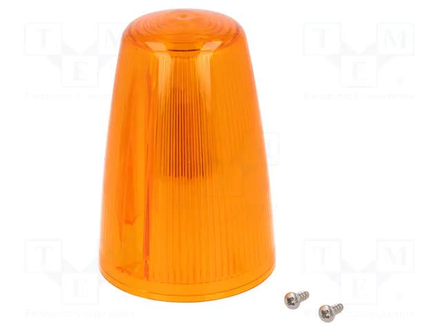 Cloche; orange; X125; IP65; Ø98x167mm MOFLASH SIGNALLING 50019