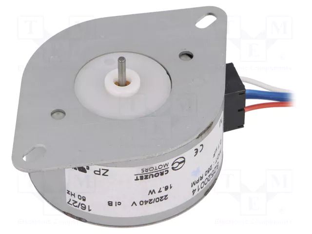 Motor: AC; 1-phase; 3.5W; 230VAC; 250rpm; 250rpm; IP40; 0.25m CROUZET 82520014