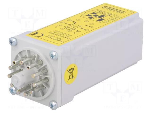 Timer; 15s÷12h; DPDT; 250VAC/8A,24VDC/8A; Usup: 230VAC; TRA; socket MIKROBEST TRAH-230VAC