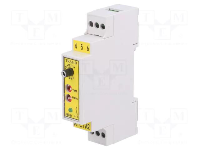 Timer; 15s÷12h; NO; 250VAC/5A,24VDC/5A; Usup: 24VAC,230VAC; TRA MIKROBEST TRAH-D