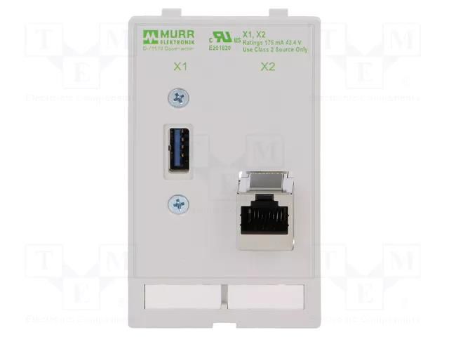 Panel interface; 48VAC; 48VDC; 1A; IP20; on panel; 80mm MURRELEKTRONIK 4000-68000-1310000